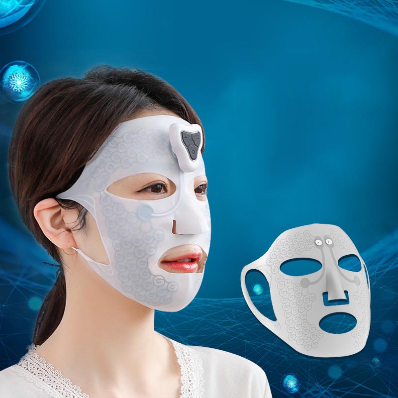 Far-A-We Facial Massage Mask voor gezichtsverzorging, afgebeeld van voren