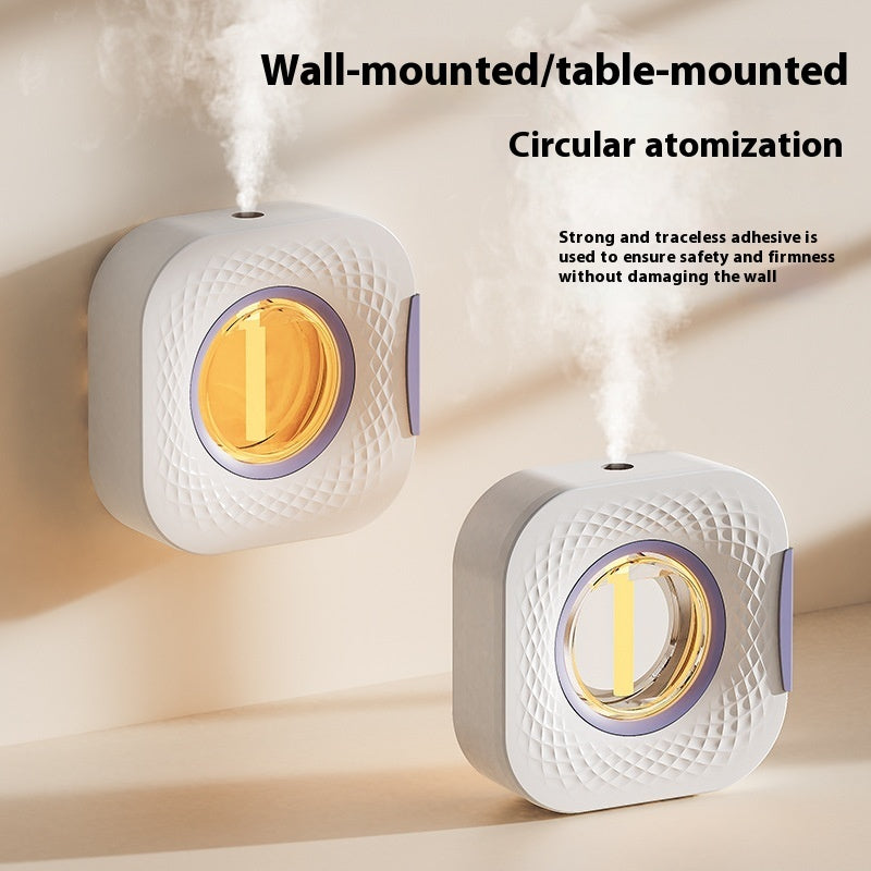 Automatische aromadiffuser van Far-A-We, huishoudelijk, oplaadbaar, ultrasonic, met aerosol dispenser en accessoires.