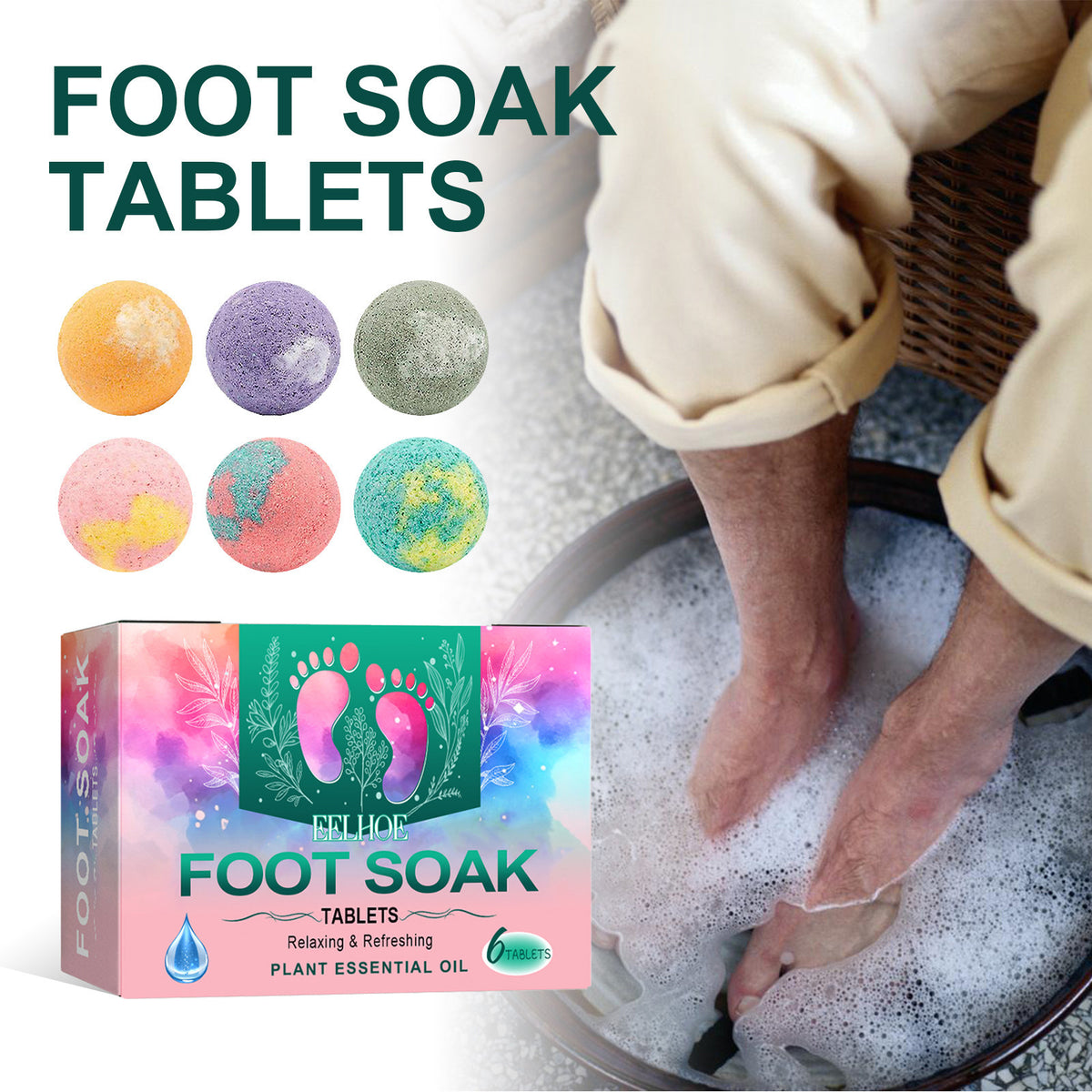 Far-A-We Foot Soak Bath Bombs voor een ontspannend voetenbadcuntegn