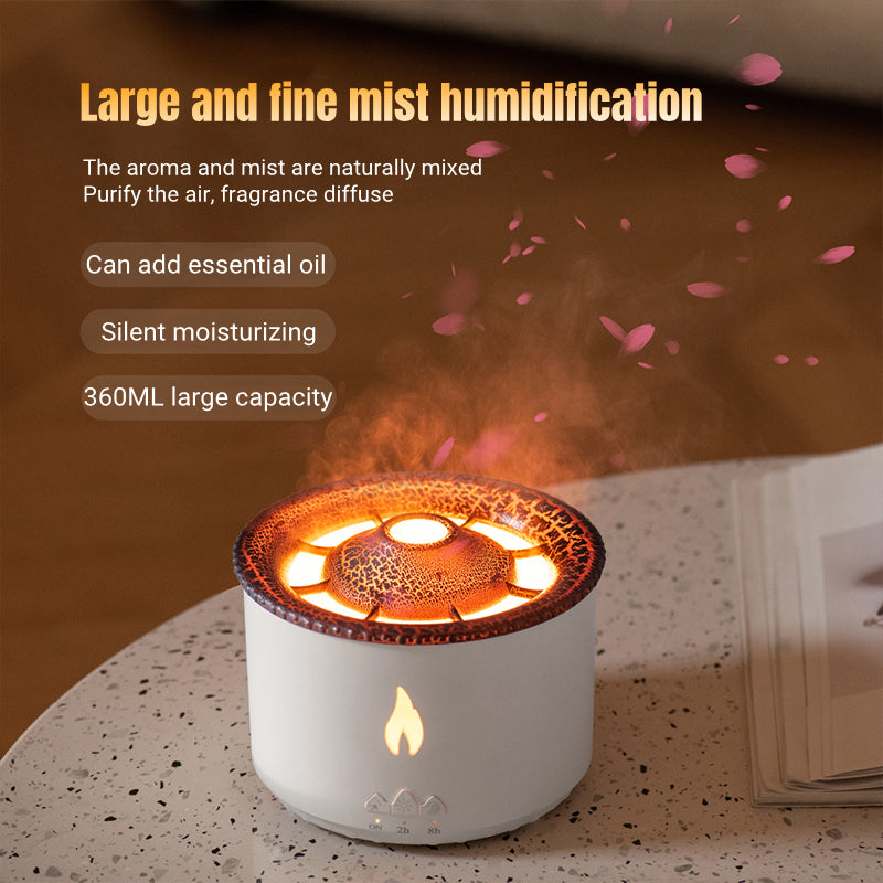 Far-A-We aromatherapie diffuser, accessoires voor geurverspreiding met houten afwerking en lichtgestuurde functies.