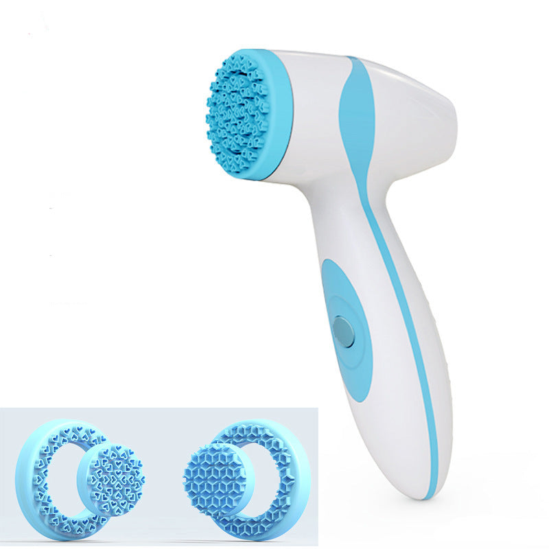 Far-A-We blauwe 2-in-1 gezichtsreinigings- en massageborstel voor gezichtverzorging