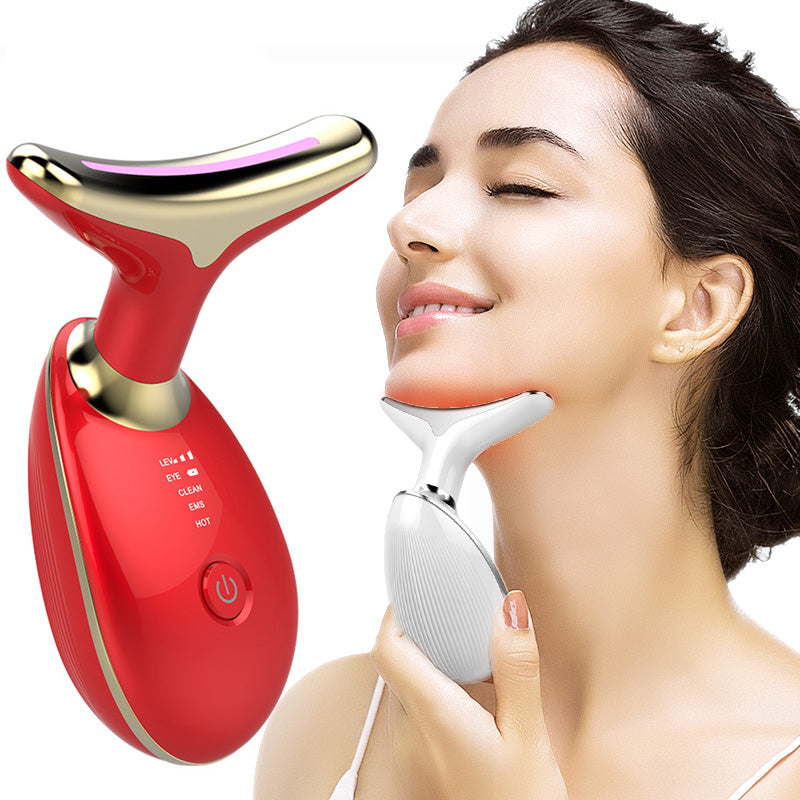 Far-A-We EMS thermische nekkraag massager met microstroom voor huidverstrakking en rimpelverwijdering, accessoires voor gezichtsverzorging
