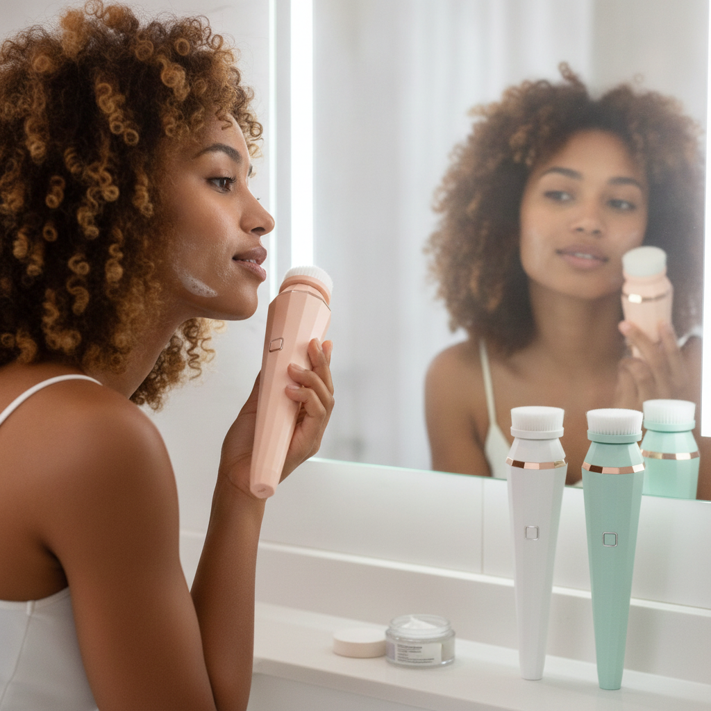 4-in-1 USB Rechargeable Facial Cleansing Brush