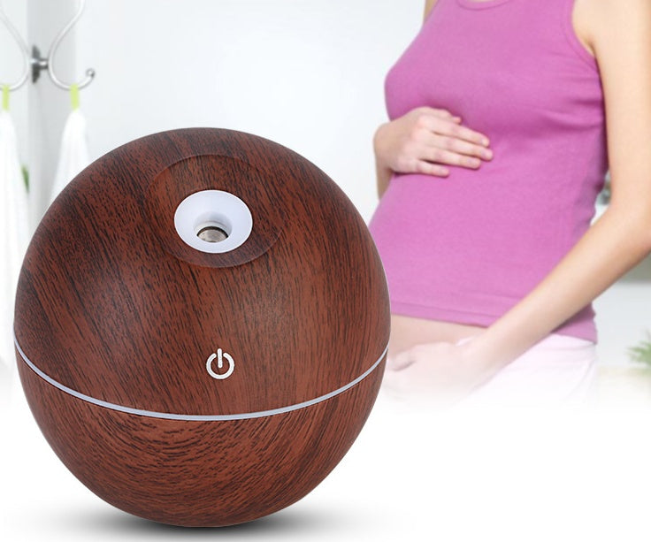 Far-A-We ultrasone aroma-diffuser van 130 ml in ondiep houtdesign