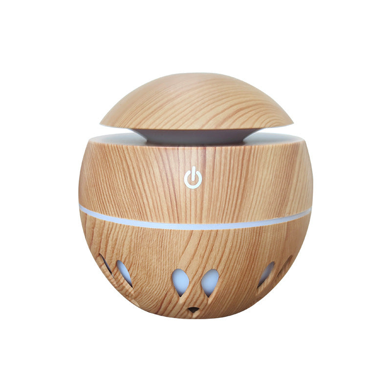 Far-A-We ultrasone aroma-diffuser 130 ml van licht hout afgebeeld