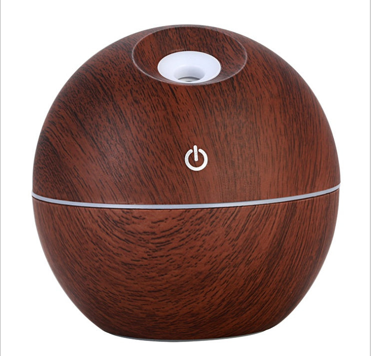 Far-A-We ultrasone aroma-diffuser van 130 ml in ondiepe houten uitvoering
