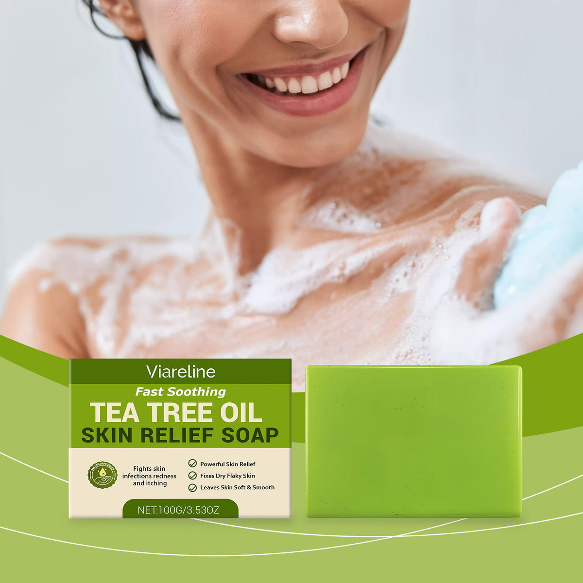 Far-A-We Skin Relief Soap voor lichaamsverzorging, stuk zeep van 100 g