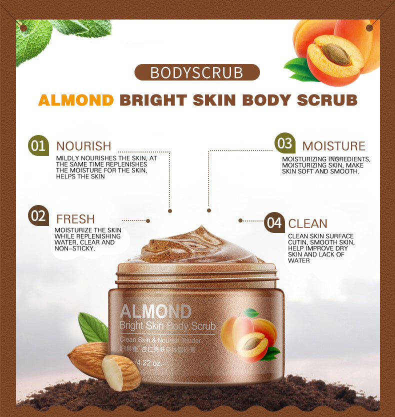 Far-A-We Body Moisturizing Scrub met amandel voor verzorgde en gehydrateerde huid