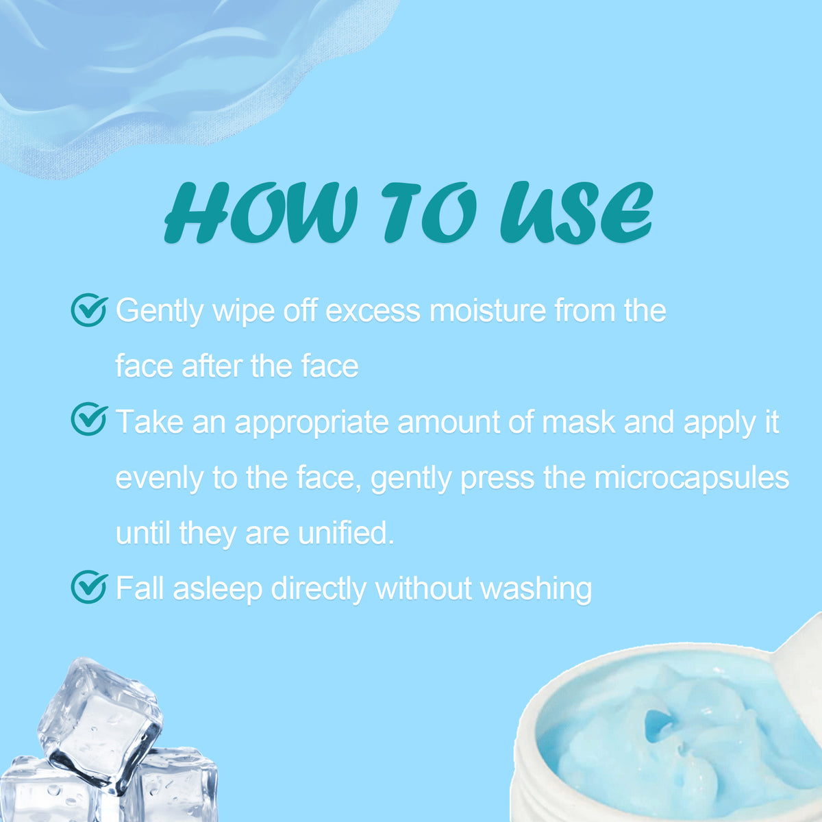 Far-A-We Sleeping Face Mask voor gezichtsverzorging, 100 g жәа