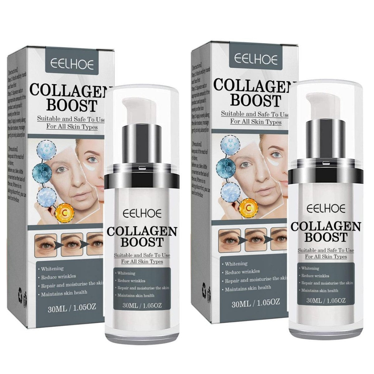 Far-A-We collageen gezichtserum voor gezichtsverzorging, 30 ml verpakking