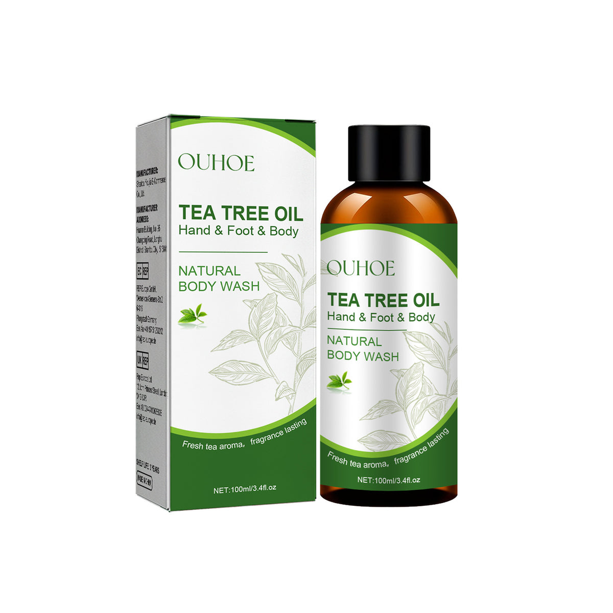Far-A-We schuimend voetbad met tea tree en aloë, 100 ml voor voetverzorging
